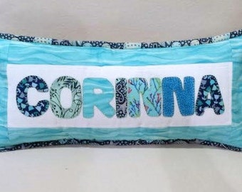 Custom Pillow - Made to Order - Patchwork, applique, and quilted