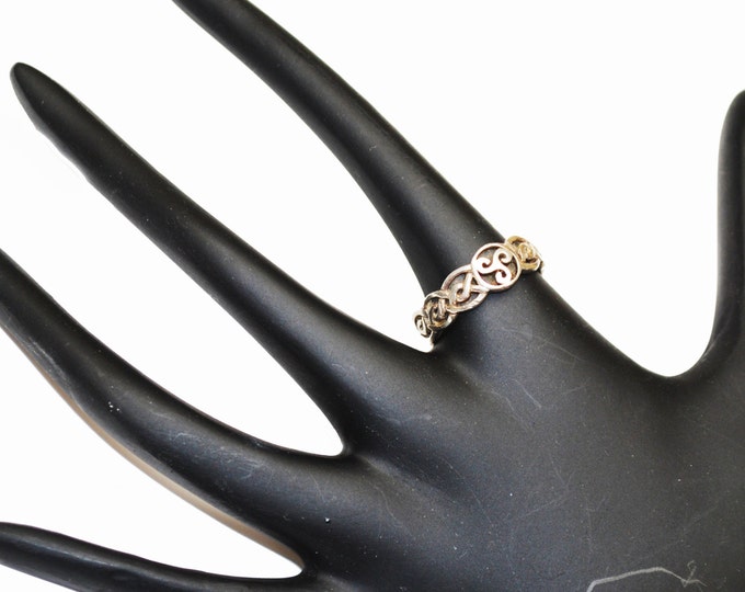 Celtic Ring Sterling Silver Size 11 Irish Knot band ring