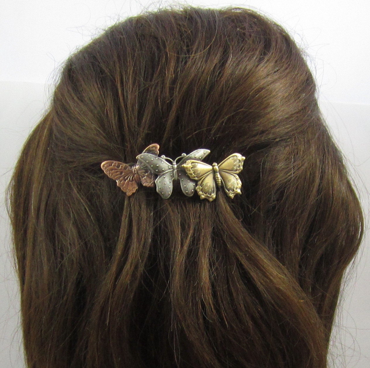 Butterfly Barrette 60mm or 70mm size clip