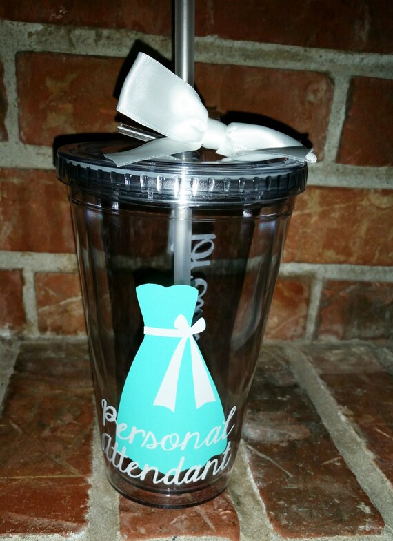 Personal Attendant Gift Personalized Wedding Tumbler You