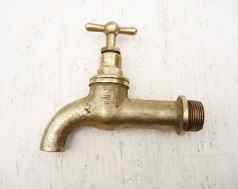Vintage Brass Water Faucet - Home Decor - Antique Brass Water Faucet