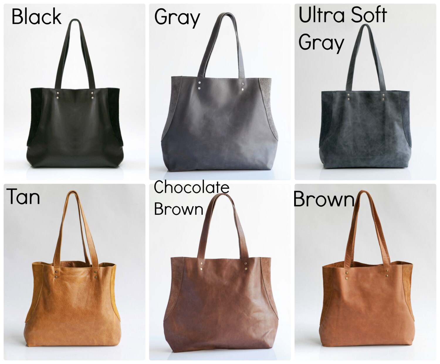 Brown leather tote bag Soft leather Everyday Bag Women