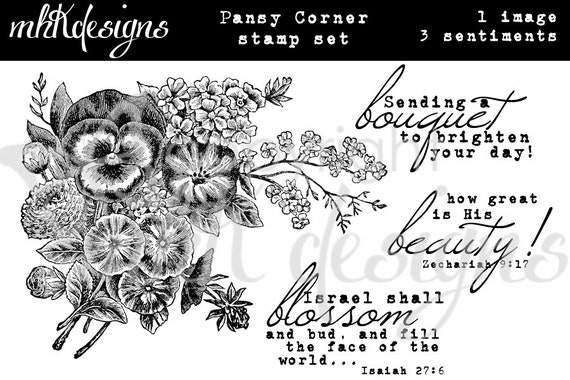 Pansy Corner Digital Stamp Set