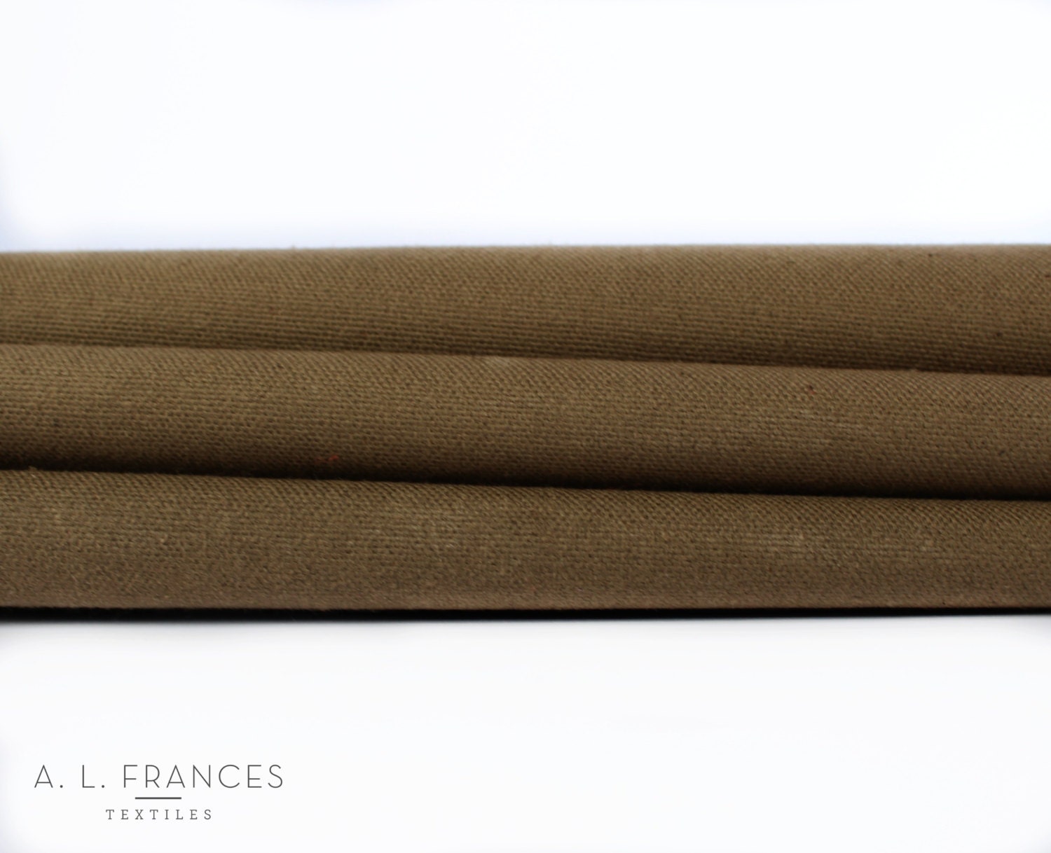 Hand Waxed Cotton Canvas Fabric Earth 10oz. 59 Inches wide