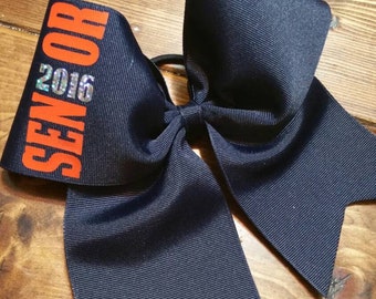 Team Set of 4 SENIOR CHEER Bows Custom with Graduation Year