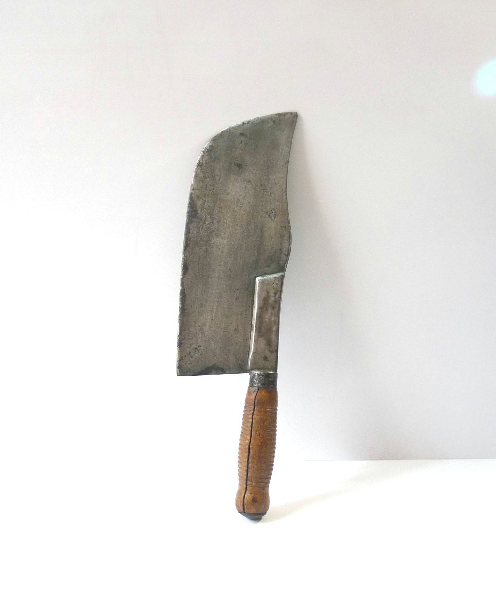 French Antique Meat Cleaver Butcher Cleaver Kitchen Knife