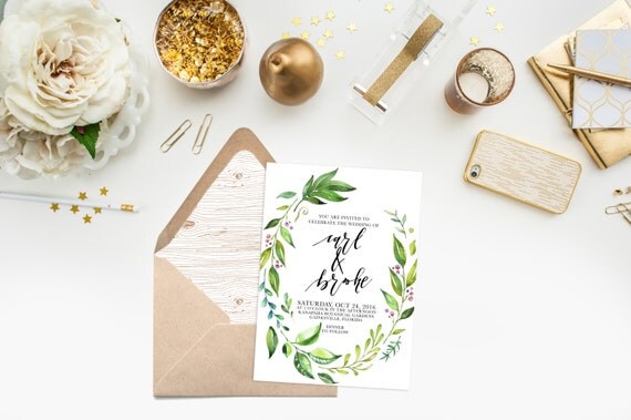 Printable Wedding Invitation / Bridal Shower / Baby Shower / Birthday / Party / Digital Download Il_570xn