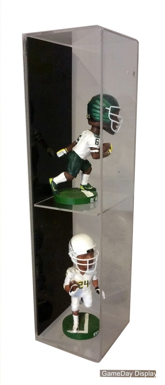 Acrylic Wall Mounting Double Bobblehead Display by DisplayToday