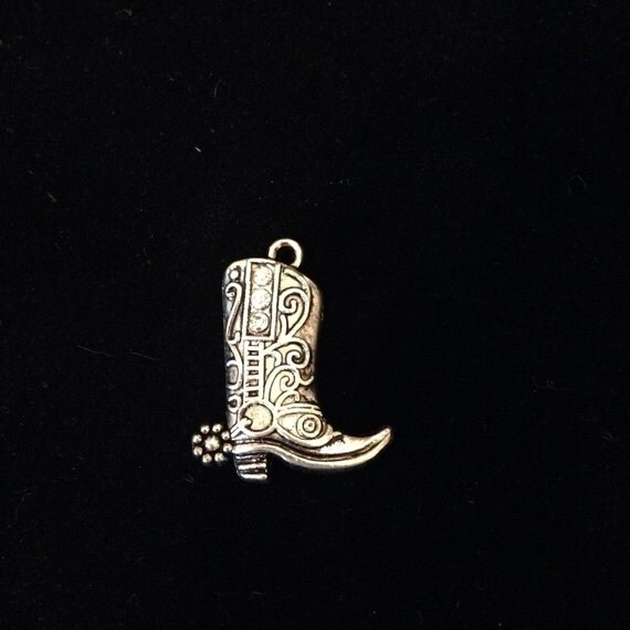 Items similar to 6 Pieces Boot Charms with Clear Rhinestone Accents