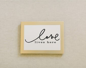 calligraphy here lives love Items or Family Print  Keepsake Couples to  similar Love