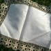 Vintage Long Linen Runner Off White Beige Floral Lace Trim Unused #sophieladydeparis