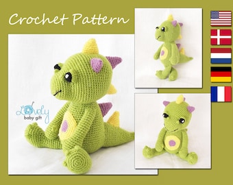 Amigurumi Pattern, Dragon, Crochet Pattern, CP-126