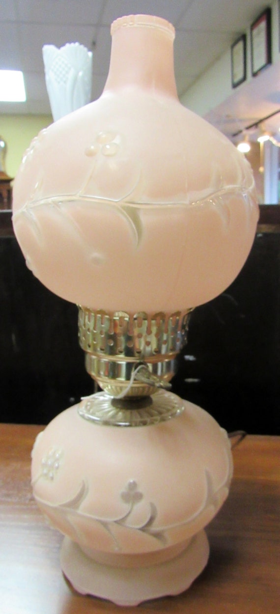 Pink Hurricane Lamp
