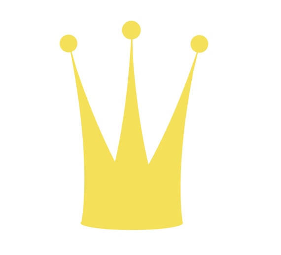 SVG Crown Cuttable File INSTANT DOWNLOAD for use with
