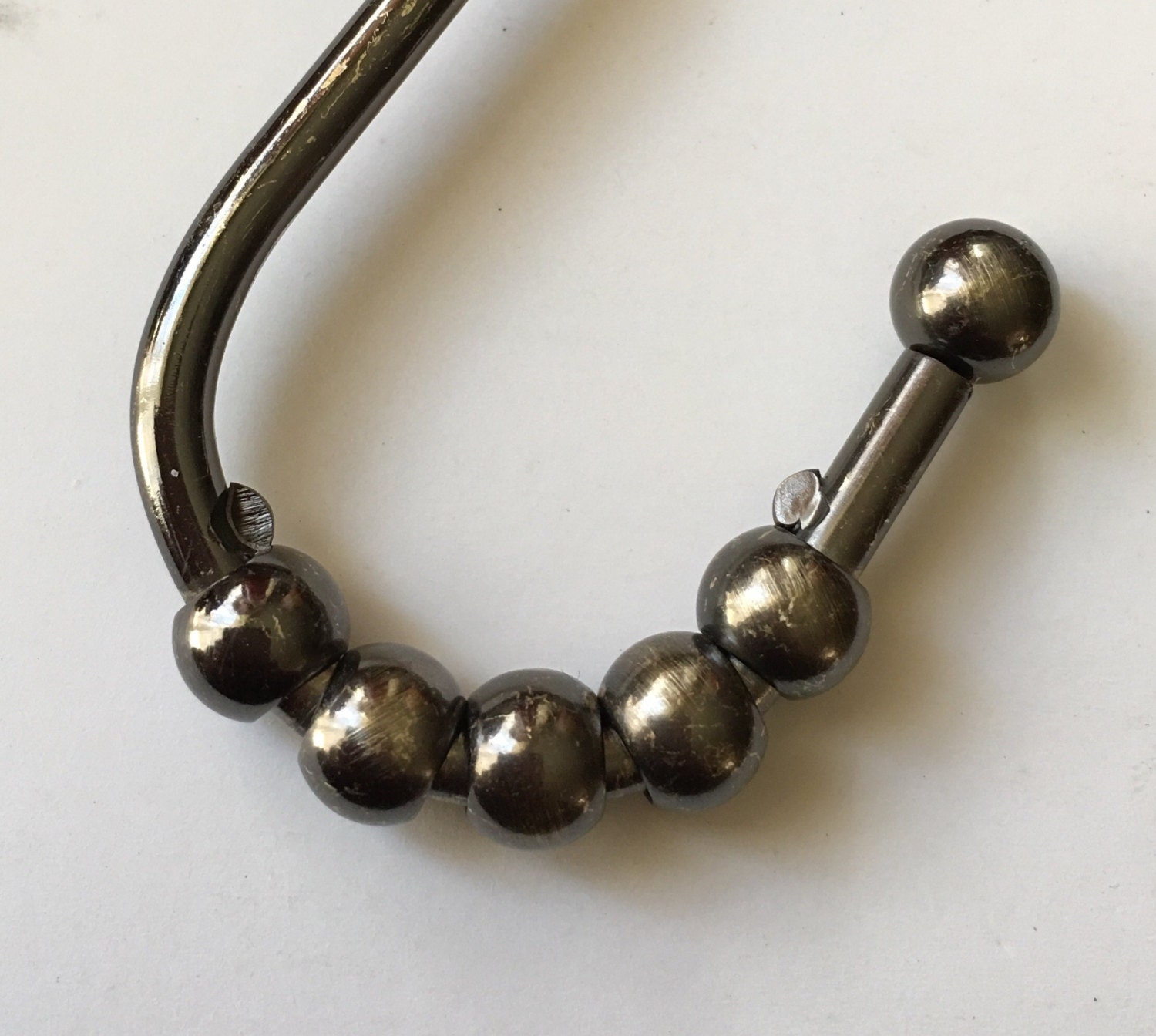 SEALED Nautical Shower Curtain Hooks Set of 12 Chrome