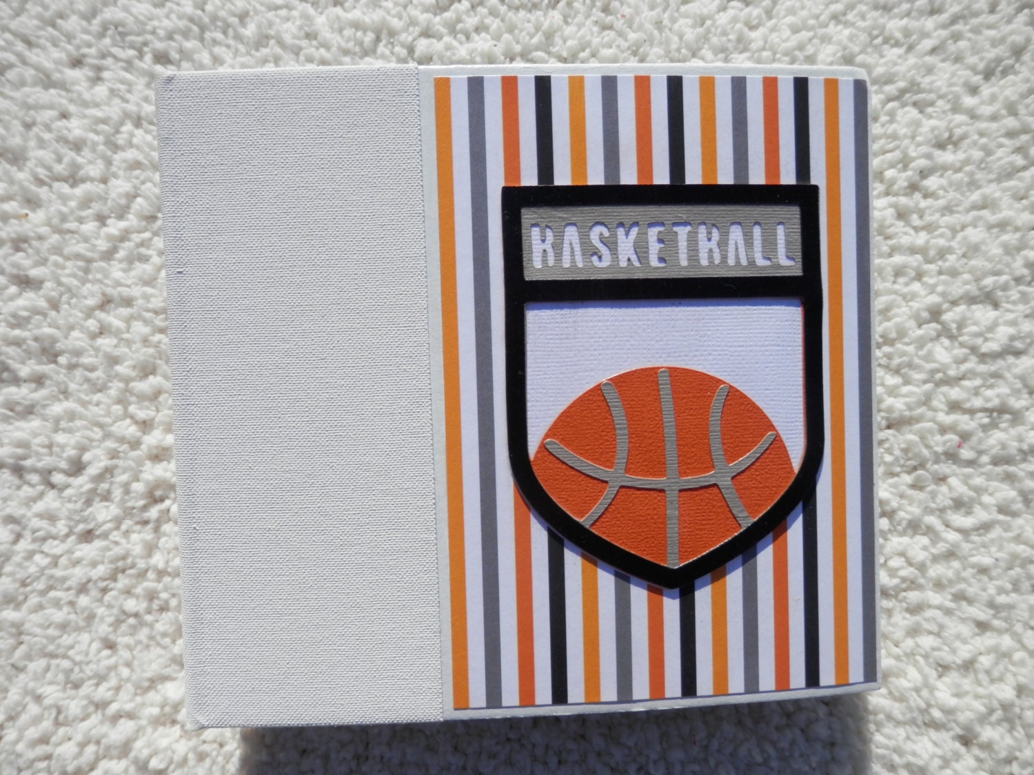 6x6 Premade Basketball Scrapbook Album