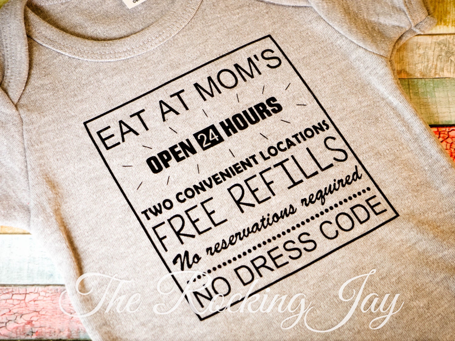 Download Eat at Moms Onesie breastfeeding shirt bodysuit by ...