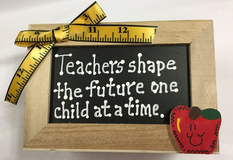 Teacher Gift 2713DC Teachers Shape the by NannieandBCrafts