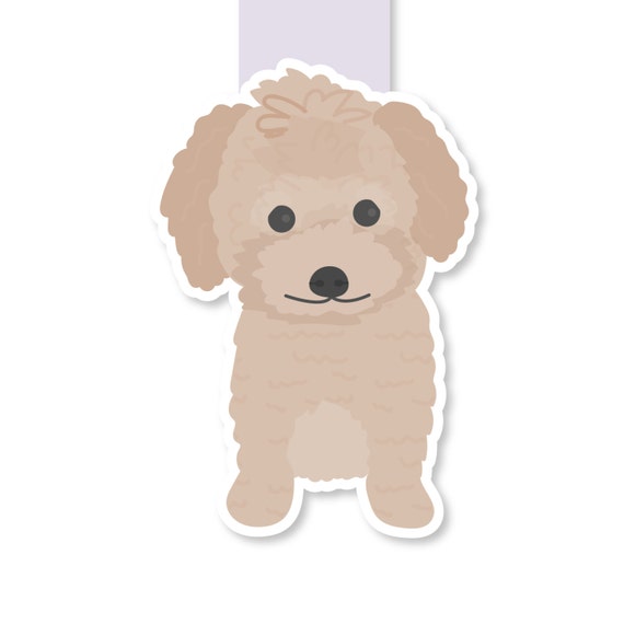 Mini Poodle or Doodle Dog Magnetic Bookmark Jumbo by craftedvan