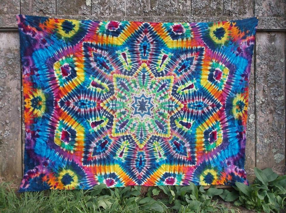 dye tie diy mandala dye tie mandala tapestry Awesome