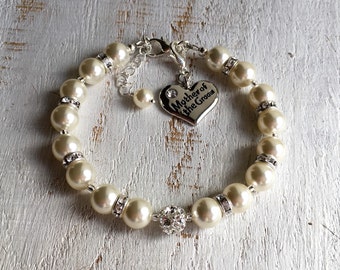 Mother-of-the-Groom gift from Bride Mom Mother-of-the-Groom gift from Son Mother-of-the-Groom Bracelet Wedding Gifts for Mother-in-Law Gift