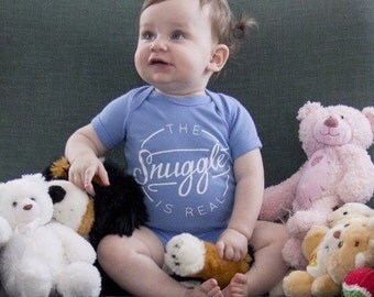 The Snuggle is Real One-Piece Bodysuit Baby Clothes and Toddler T-Shirt