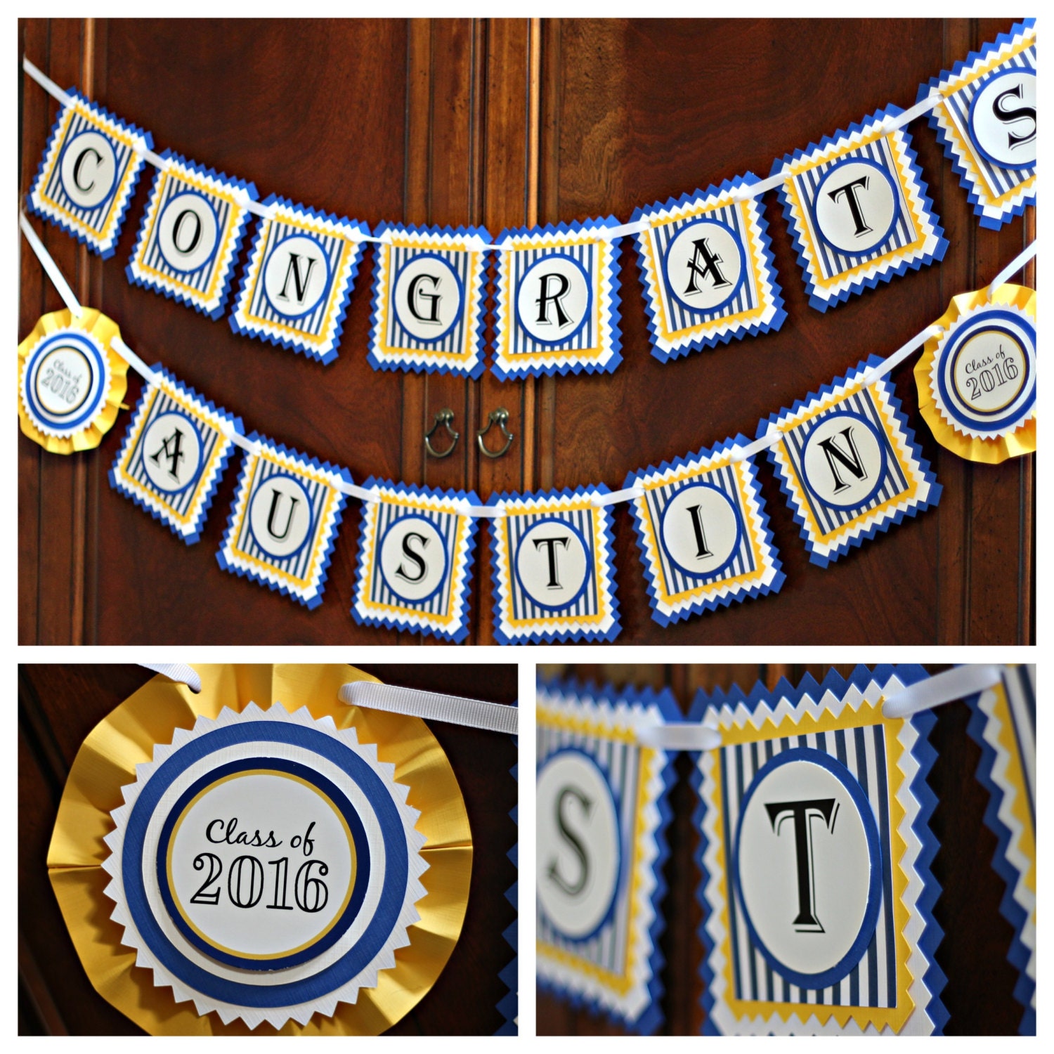 Graduation Party Congrats Banner Fully By