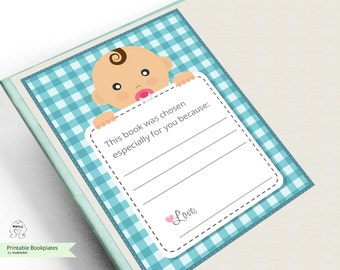 Printable Bookplates Baby Shower Bookplates-Book