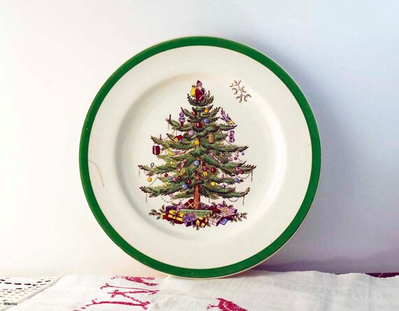 Vintage Copeland Spode England 'Christmas Tree' plate.
