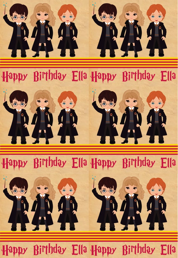 Harry Potter Wrapping Paper Personalized Wizard Wrapping