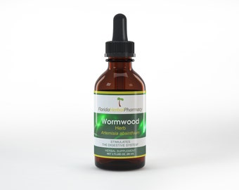 Wormwood (Artemisia absinthium) Tincture / Extract 2 oz., Florida Herbal Pharmacy