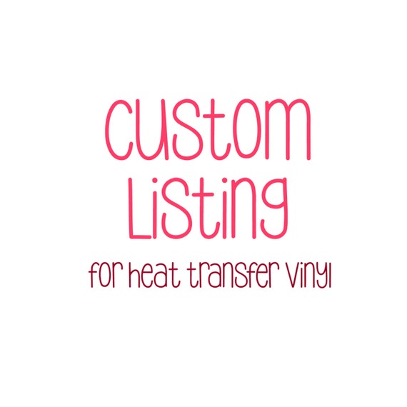 custom vinyal heat transfer