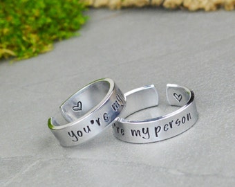 You're My Person Ring Set