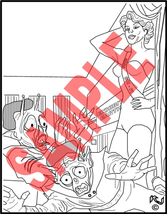 science fiction coloring pages to download - photo #13