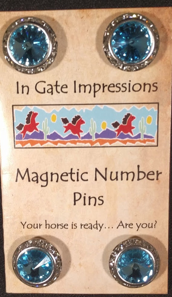 AQUAMARINE number pins horse show by InGateImpressions
