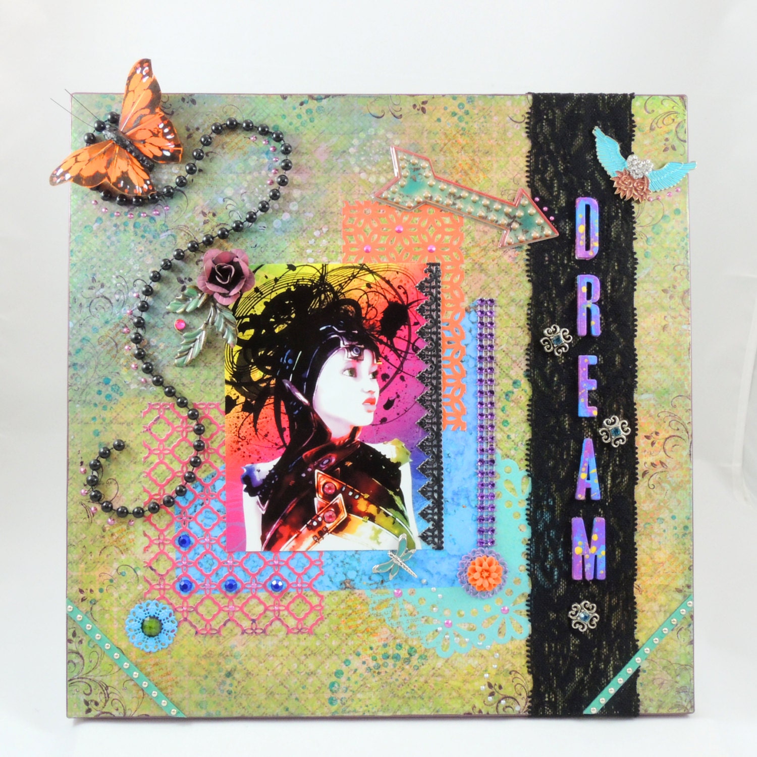 Dream Mixed Media Altered Art Board
