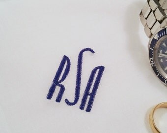Monogrammed Handkerchief - Thread Born Memories