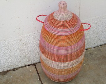 Laundry room, Clothes Basket, Laundry Sorter, African Basket, Baby Shower Gift.