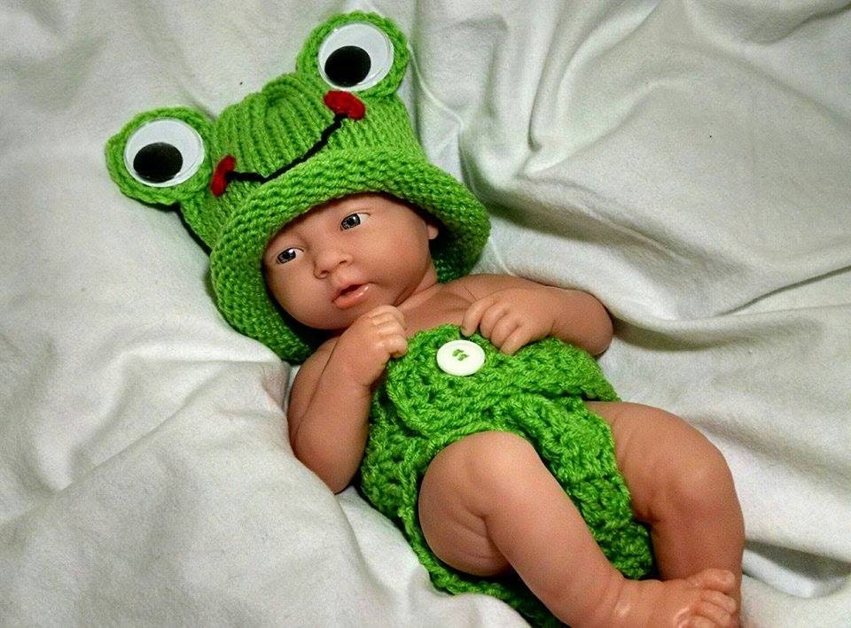 Frog Newborn Crochet Outfit Newborn Frog Baby Boy by HatCharacters