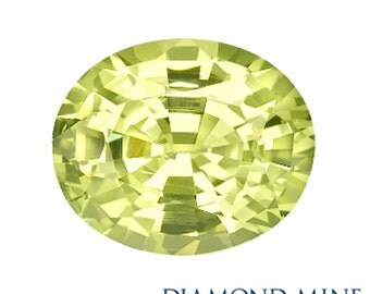 1.92 Carat Yellow Sapphire, Oval cut Sapphire, Loose Sapphire Gemstone, Yellow Gemstone, Non Heated Real Sapphire