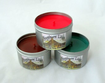 4 oz soy candle tins, container candle, tin candle, soy wax candle, scented candle, candle tin, travel candle, candle, scented candle