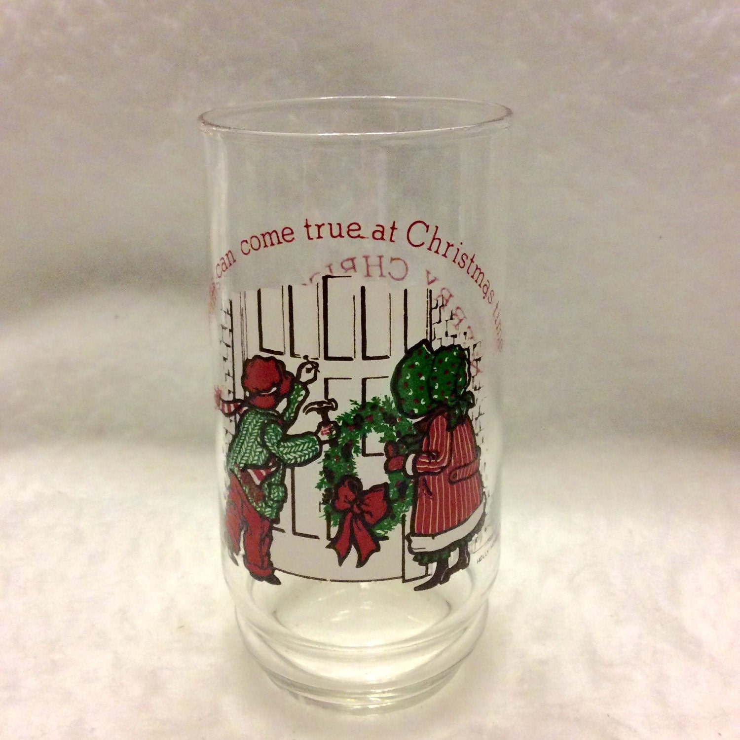 holly hobbie coke christmas glasses