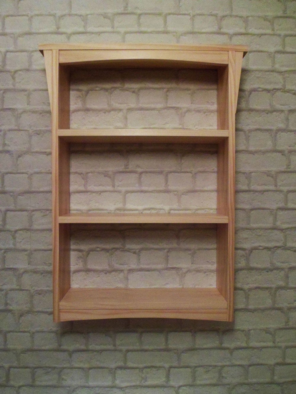 Handmade Arts and Crafts Style Wooden Wall Shelf by WoodDeluxe