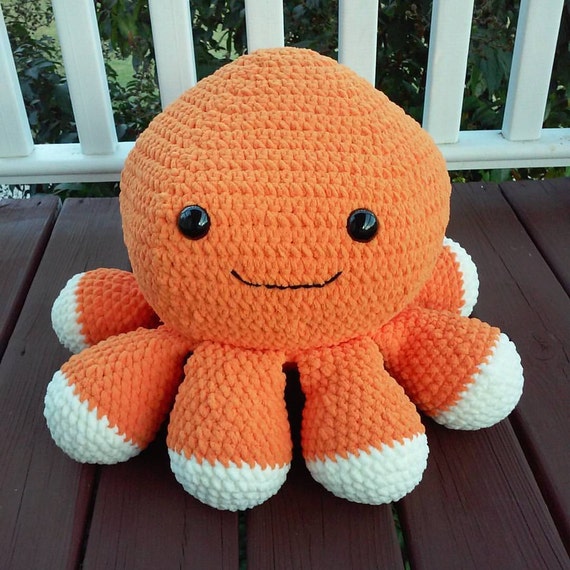 giant crochet octopus pillow