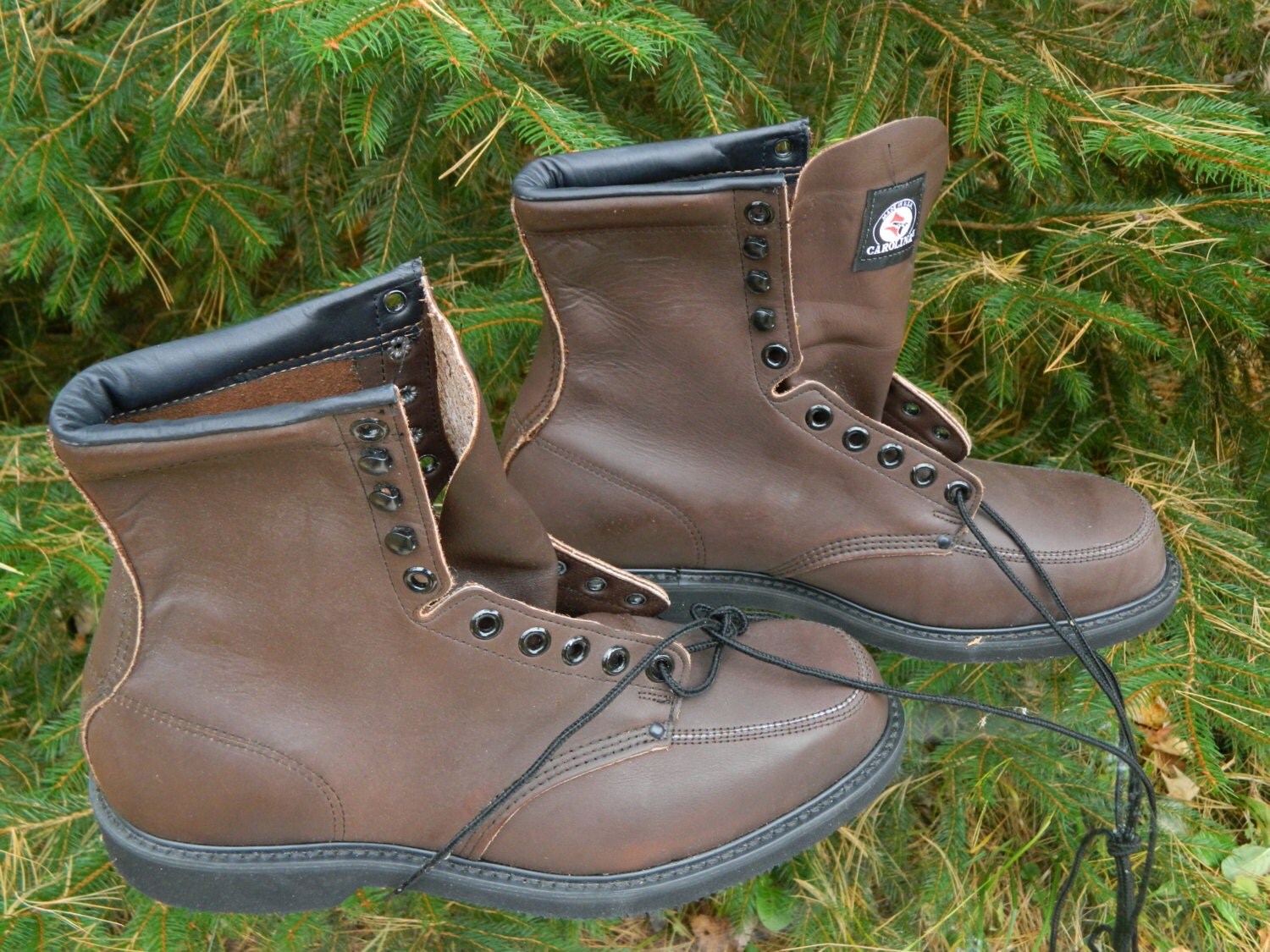 moccasin toe work boots
