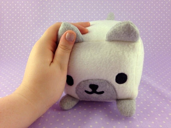 marshmallow plush cat