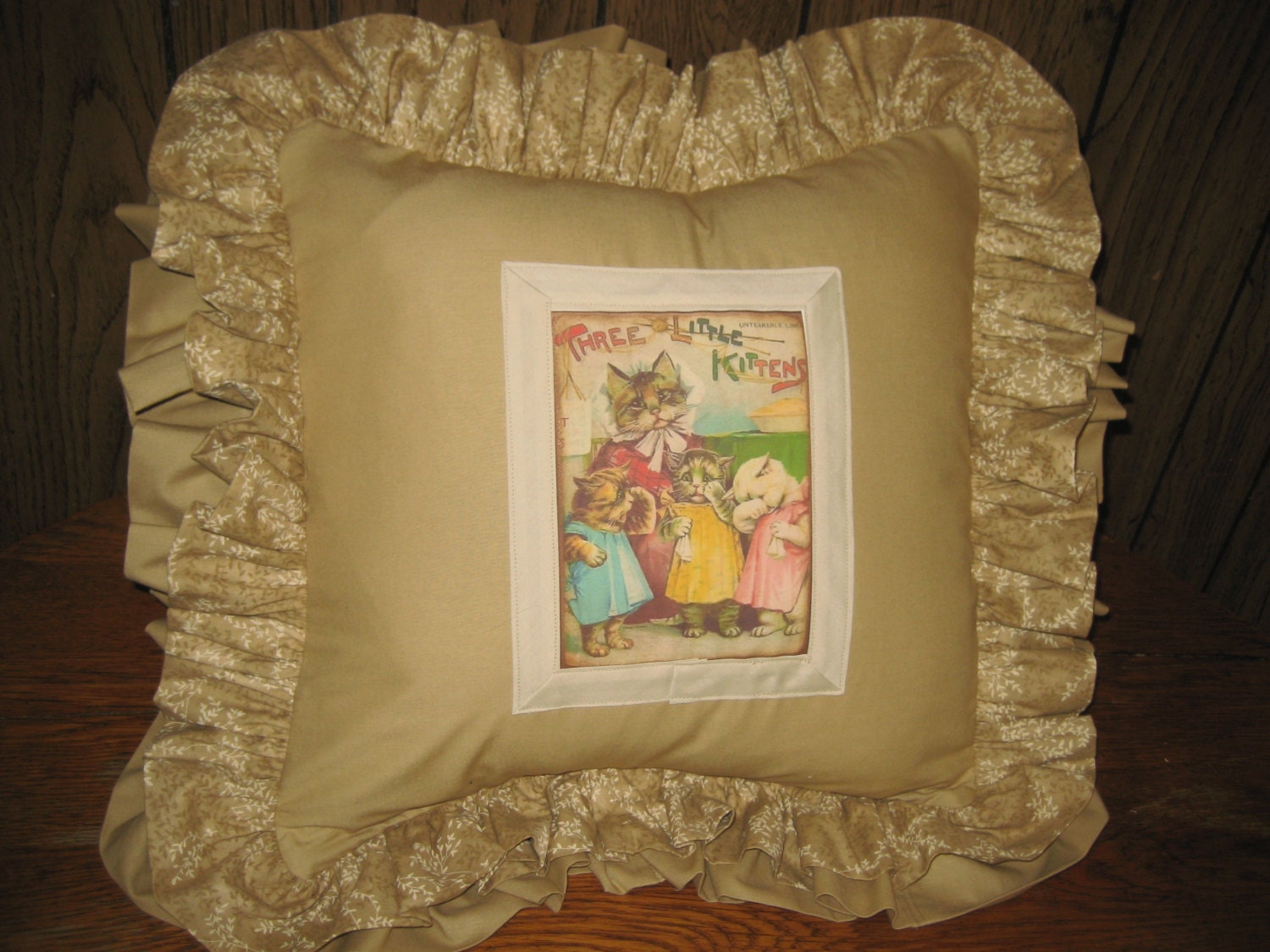 Nursery Rhyme Pillow 16 16. With Double