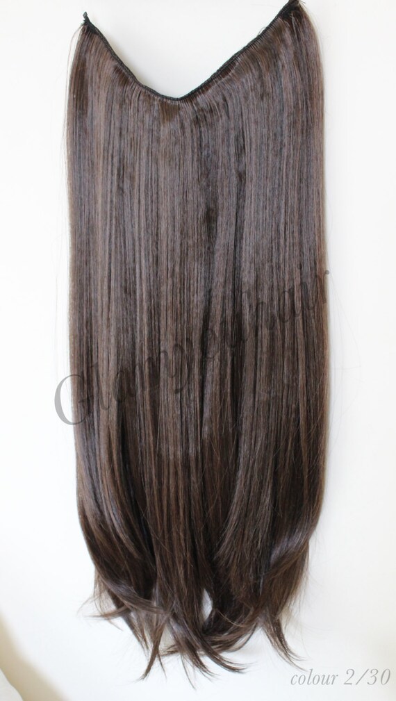 2022 180g SECRET Syn HALO wire hair extension /180 by GlamYouHair