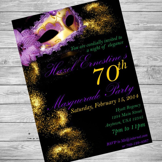 Mardi Gras Ball Invitations 7