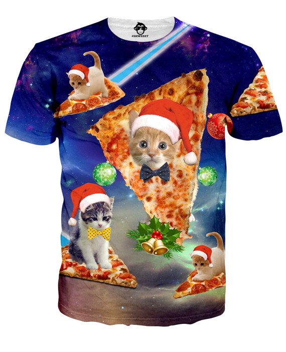 cat pizza shirt
